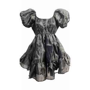 Hot Topic Thorn & Fable SMALL Black Organza Tiered Dress NWT